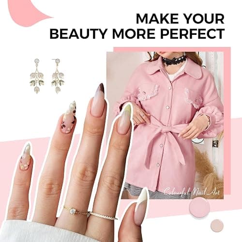 TOMICCA UV Nagellack Set, 6 Farben Transparent Rosa Nude Gel Nagellack, Natur Gellack Soak-Off UV LED Manicure Gel Lacquer Varnish für Nagelstudio DIY Home, 8ml thumbnail 4