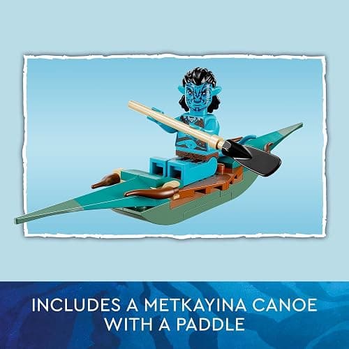 Lego Avatar: The Way of Water Metkayina Reef Home 75578, Building Toy Set with Village, Canoe, Pandora Scenes, Neytiri and Tonowari Minifigures, Movie Set thumbnail 6