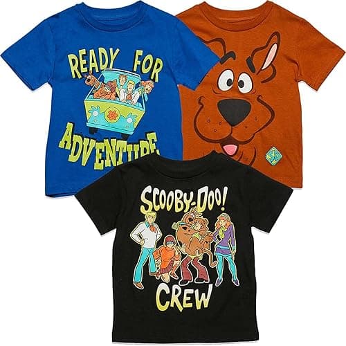 Scooby-Doo Boys 3 Pack Short Sleeve T-Shirt - Multicolored 6