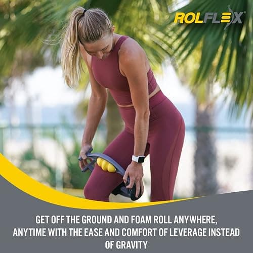 Rolflex Arm & Leg Massager Roller – Muscle Roller to Address Golfer’s Elbow, Tennis Elbow, Carpal Tunnel & More – Arm & Leg Massage Roller for Muscle Tightness & Faster Recovery thumbnail 5