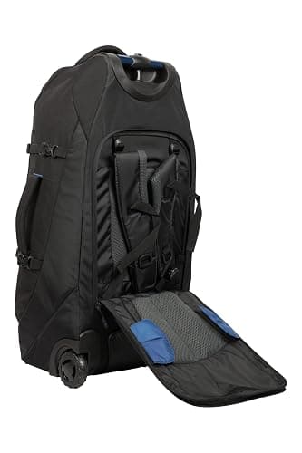 Mountain Warehouse Voyager 50L Wheelie Rucksack - Durable Backpack - for Travelling, Camping Jet Black thumbnail 4