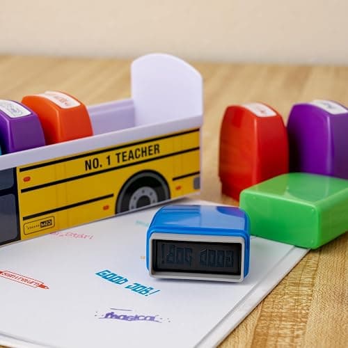 Teacher Stamps - Self Inking Motivational Encouraging, for School, Set of 8 | For Classroom and Home School Setting thumbnail 8