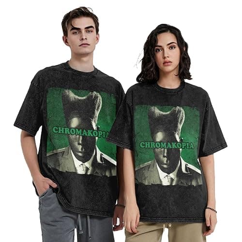 Mens and Womens Vintage Oversized Drop Shoulder Hawaiian Short Sleeve T-Shirt thumbnail 2