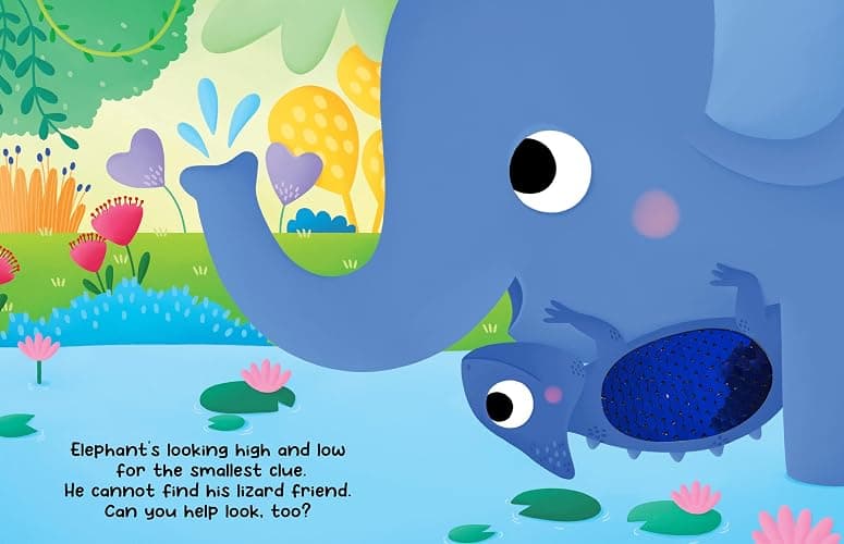 Chameleon's Colors - Children's Touch and Feel Storybook with 2-Way Sequins - Sensory Board Book thumbnail 4