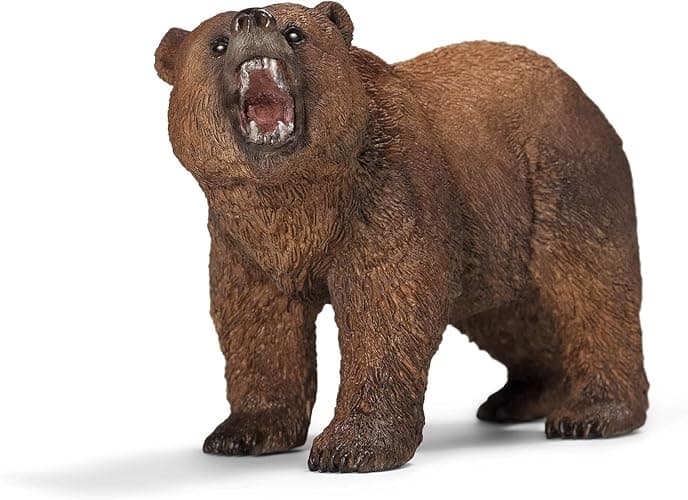 Schleich Wild Life - 5PC North American Animal Figurine Bundle - Realistic Moose, Wolf, Fox, Alligator, and Grizzly Bear Figures - Educational Toys for Kids for Screen-Free Play - 3+ | 77417 | Wild Animal Figurine, Realistic Animal Toys, Safari Toy for Boys and Girls, Screen-Free Imaginative Pretend Play, Montessori thumbnail 4