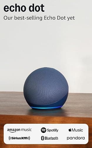 Amazon Echo Dot (newest model) - Vibrant sounding speaker, Designed for Alexa+, Great for bedrooms, dining rooms and offices, Deep Sea Blue thumbnail 8