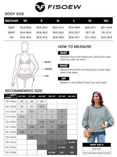 Fisoew Women's Fall Oversized Sweatshirt Casual Waffle Knit Long Sleeve Crewneck Split Pullover Tunic Tops thumbnail 6