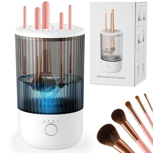 Electric Makeup Brush Cleaner, 6500RPM Automatic Makeup Brush Cleaner Machine, Portable Design with 1800mAh Rechargeable Battery for Makeup Brushes, Perfect Gift for Makeup Lovers - Image 1