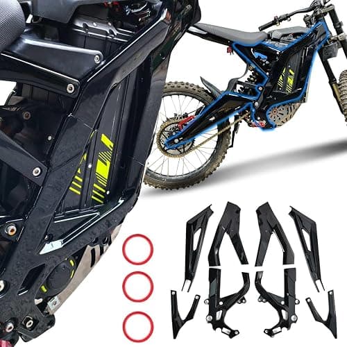 OICCTBF Frame Guards Kit,Gloss Black Body Frame Fairing Protective Cover Protector Guard Sticker Side Body Panel Side Spoiler Cowl Accessoires for Sur Ron Light Bee X LBX Segway X260 X160 thumbnail 8