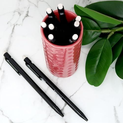 Tribello Mechanical Pencils 0.7 mm Bulk Lead Pencils for Drawing, Drafting, Sketching, Handwriting - Black Barrel - Total 24 (12 Count - 2 Pack) thumbnail 2