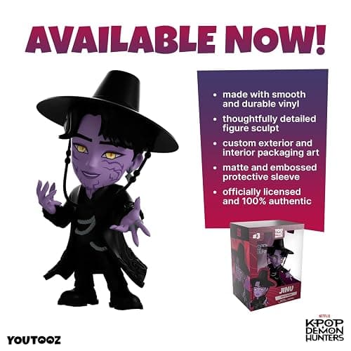 Youtooz Kpop Demon Hunters Jinu 5.2" Vinyl Figure, Collectible Jinu Figure from Kpop Demon Hunters Vinyl Collection thumbnail 5