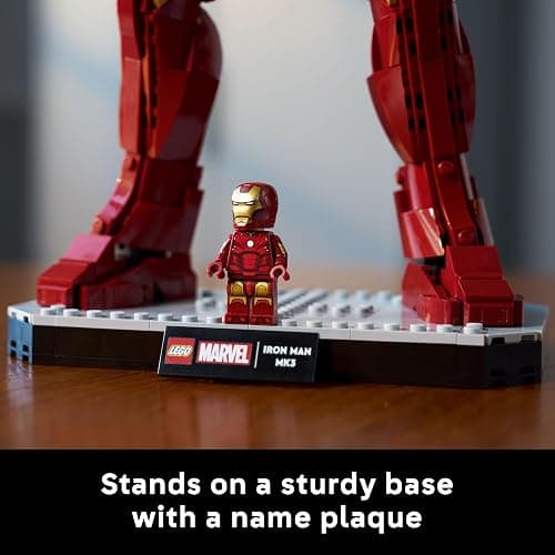 LEGO Marvel Iron Man Mark 3 Collectors’ Edition Building Set - Poseable Super Hero Construction Kit W/Mark 3 Minifigure for Adults, Ages 18+ - Collectible Gift Idea for Birthdays - 76344 thumbnail 7