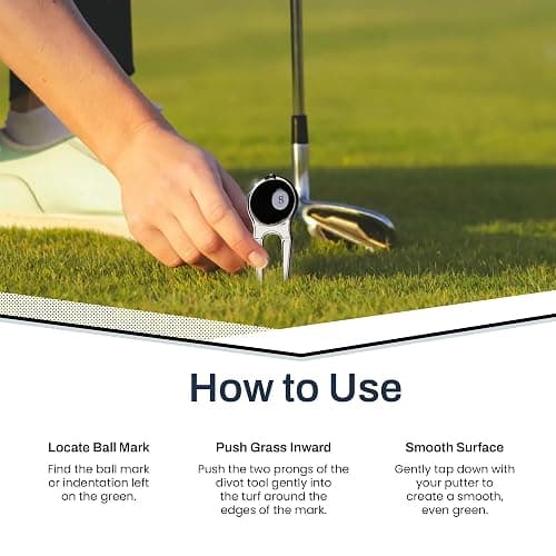 8 Ball Golf Ball Marker- Premium Golf Marker for Putting Green | Unique Golf Ball Marker for Men & Women – Ballmarker Golf Gift for Alignment & Style, 1" Wide thumbnail 6