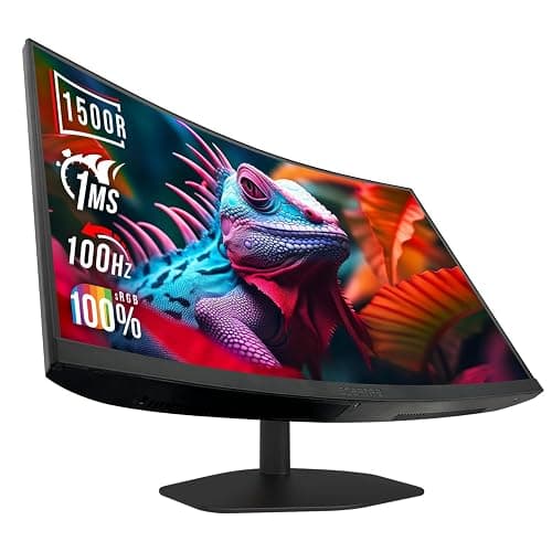 Sceptre New Curved 27-inch Gaming Monitor 1500R 100Hz HDMI X2 DisplayPort 1ms 100% sRGB, Build-in Speakers Machine Black 2025 (C275W-FW100T Series) - Image 1