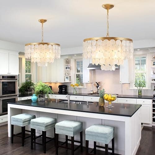  Coastal Capiz Shell Chandelier thumbnail 4