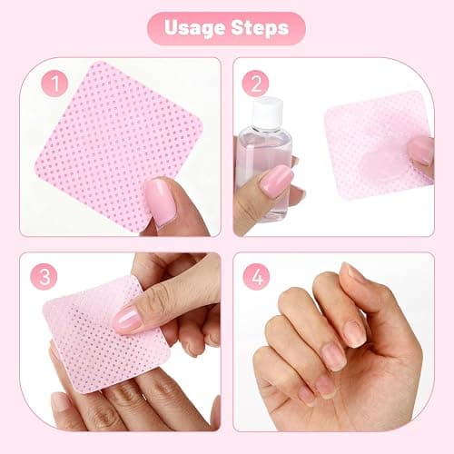 LNDIEHS 720Pcs Lint Free Nail Wipes, Nail Supplies Nail Polish Wipe, Pads Gel Nails No Lint Naile Glue Wipes Super Absorbent Soft Non-Woven for Fingernail Polish Remover Eyelash Extensions Nail Art thumbnail 5
