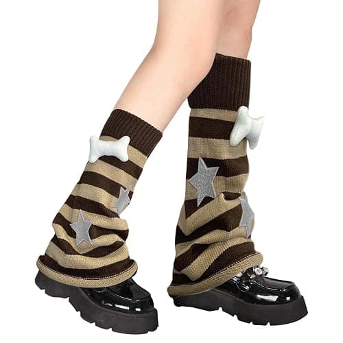 Lebaley Kawaii Leg Warmers Y2K Harajuku Legs Warmer for Girls Women Lolita Accessorie Gothic Long Sock Winter Ankle Warmers - Image 1