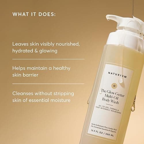 Naturium The Glow Getter Multi-Oil Body Wash, Hydrating Cleanser, 16.9 oz thumbnail 4