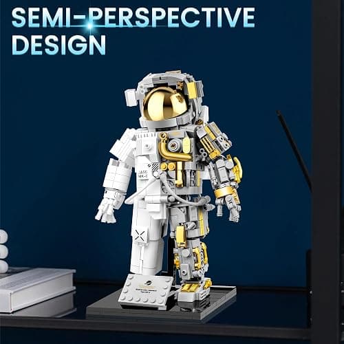 blast orby Space Astronaut Building Block Set, 966 Pcs Astronaut Building Set for Adults, Space Building Kit Toys Gifts for Kids 8-14 with Display Stand thumbnail 6