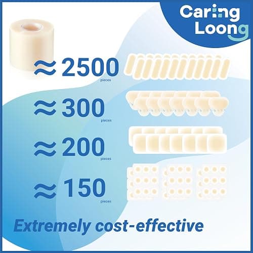 Medical Grade Hydrocolloid Roll for Wound Care - Highly Absorbent for Wound Care, Burn, Blister, Acne, Extra Large Patch with Self-Adhesive, Sterile & Waterproof (2in×12ft （11.8mil/0.3mm Thickness）) thumbnail 3