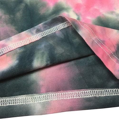 BLACKOO Women Faith Round Neck Graphic T Shirts Cute Funny Tops - Small - Tie Dye 06 thumbnail 2