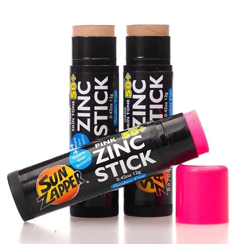 Sun Zapper Zinc Oxide Sunscreen Stick – SPF 50+ Tinted 3-Pack (Light, Dark, Pink) – Sunscreen Stick, SPF Makeup, Sunscreen Makeup, SPF Blush, Sunscreen Blush – Water Resistant, Made in Australia thumbnail 7