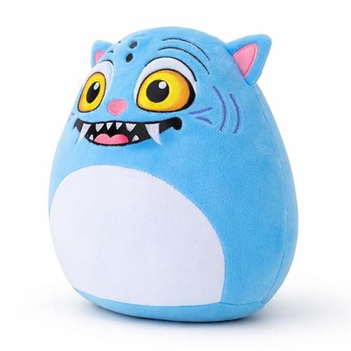8-inch Cartoon Blue Tiger Plush Toy, Funny Plush Cushion, Gift for Kids, Adults, Fans & Collectors for Birthday and Holiday (Blue) thumbnail 2