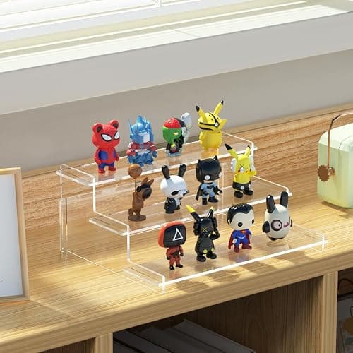 Acrylic Risers Display Stand, 3 Tier Cupcake Holder, Clear Perfume Organizer Stand, Display Shelf for Figures and Collection, Dessert Shelves for Party, Display Risers for Decoration and Organizer thumbnail 7