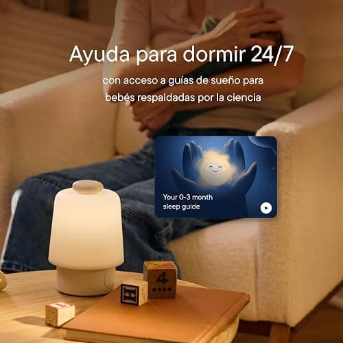 Máquina de sonido Hatch Baby y luz nocturna – ruido blanco y luz para bebés, entrenador de sueño, creador de rutinas, reloj “hora de levantarse” para habitación infantil thumbnail 7
