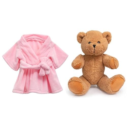 HollyHOME Pajama Bear Get Well Soon Teddy Bear in Bathrobe Plush Toy Birthday Bedtime Gift for Girls 16 inches thumbnail 7