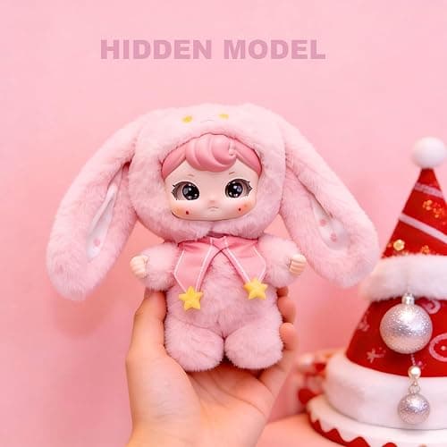 MINISO Babe Good Luck to You Series Blind Box Plush & Cute Vinyl Figures Trendy Bag Charms, Adorable Design as Bag Pendants, Lucky Keychains or Home Decor, Sweet Gift (Random One) thumbnail 3