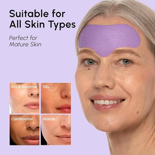 MAREE Forehead Wrinkle Patches – Collagen Wrinkle Patches with Retinol & Hyaluronic Acid for Face Lift – Fine Lines Deep Forehead Wrinkles Treatment Remover – Face Tape for Wrinkles Between Eyebrows thumbnail 5