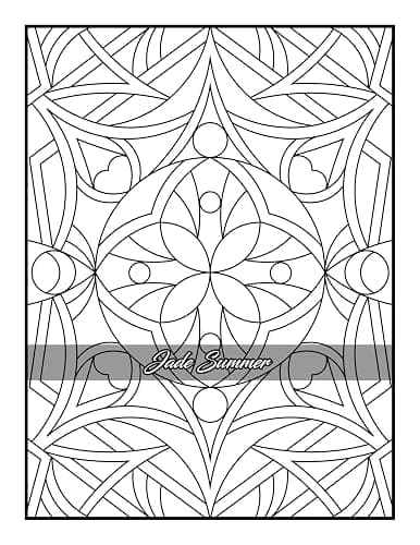 100 Amazing Patterns: An Adult Coloring Book with Fun, Easy, and Relaxing Coloring Pages thumbnail 86
