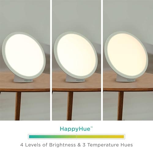 Verilux HappyLight Halo - Cordless LED Light Therapy Lamp with a 360° Magnetic Base & Rechargeable Battery for Portable, UV-Free, Full Spectrum 10,000 LUX Light with Adjustable Brightness and Color thumbnail 5