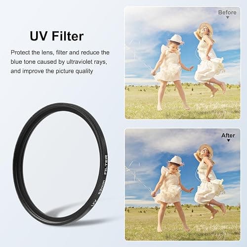 Adapter Ring with UV Filter and Lens Cap for Insta360 Ace Pro 2 Camera, Metal Filter Holder Protective Frame Compatible with 52mm Filters, for Insta360 Ace Pro 2 Accessories thumbnail 6