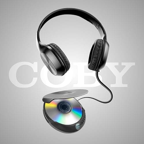 Coby Portable CD Player with MP3 Playback & FM Radio, 60-Second Anti-Skip Protection, Foldable Wired Headphones, Compact Retro Discman Music Player for Home, Car, Travel & Seniors – Clear Stereo Sound thumbnail 5