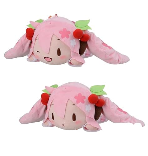 NESOBERI (Lay-Down) Hatsune Miku Series SP Plush Sakura Miku - Image 1