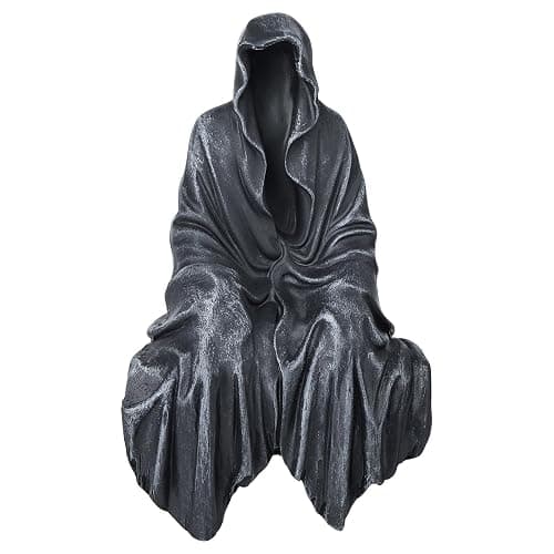 SHOWFEICAT Resin Tabletop Gothic Decor Sitting Statue, Resin Statue Gothic Decor, Fits On Sturdy Shelf and Has A Cool Mystic Look 5.1 Inch - Image 1