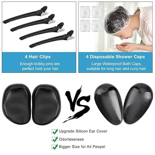 Xarchy 19 Pcs Professional Hair Bleach Kit Hair Coloring Products with Hair Dye Brush, Hair Color Bowl, Hairclips, Applicator, Earmuffs for Hair Highlighting and Hair Coloring at Home thumbnail 6