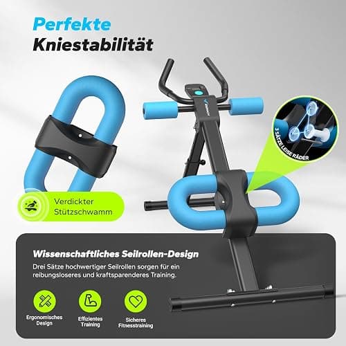 MERACH Bauchtrainer Bauchmuskeltrainer für Zuhause Multifunktionale Trainingsgerät für Ganzkörpertraining Abdominal Ab Machine mit LCD-Monitor thumbnail 7