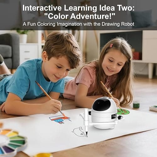 Drawing Robot for Kids Educational Toys, Robot Toys Creative Drawing Learning Kit with 150 Word Cards, Gift for Girls and Boys 4 5 6 7 8 Years Old thumbnail 4