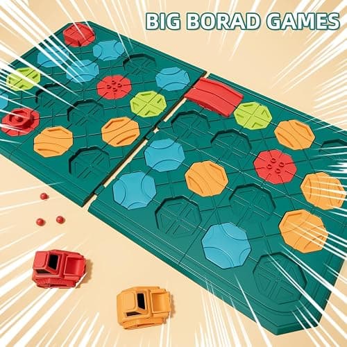 burgkidz Montessori STEM Toys for Kids: Logical Road Builder Board Game | 180+ Brain Teaser Puzzles on 8 Mega Boards - Develops Logic Skills for Preschoolers - Montessori Gifts for Boys Ages 3-8 thumbnail 2