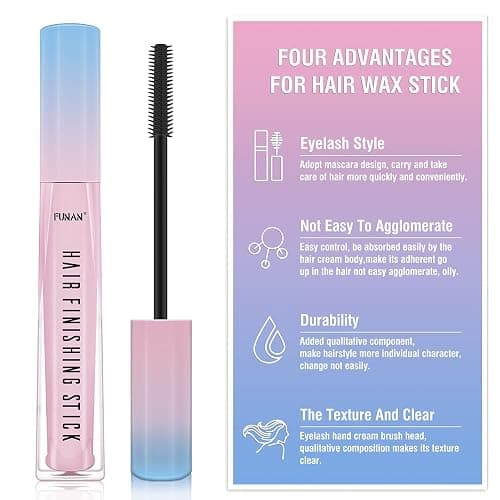 FUNAN Hair Finishing Stick 2 Pack, Flyaway Feel Stick Hair, Small Broken Hairs Finishing Cream, Non-Greasy and Non-Sticky thumbnail 5