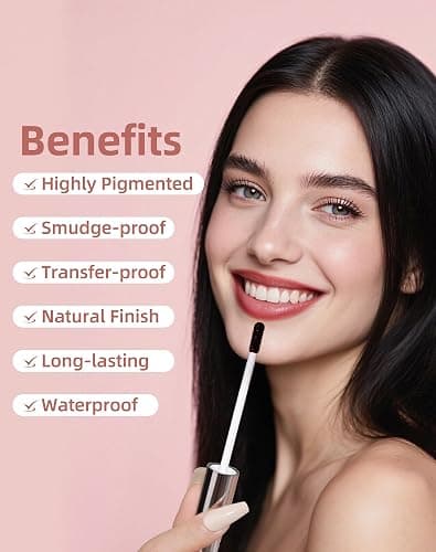 KIMUSE Lip Stain, Long Lasting Lip Stain Peel Off, Waterproof Peel Off Lip Liner Stain, Transfer-Proof Lip Tint Stain with Tweezer, Highly Pigmented Color, Matte Finish thumbnail 2