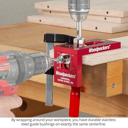 Woodpeckers Universal Cross Dowel Jig Deluxe Kit thumbnail 7