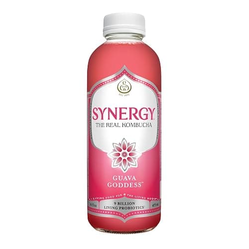SYNERGY The Real Kombucha - Guava Goddess - 16 fl oz Bottle - Raw Probiotic Drink for Gut Health and Immune Support - Image 1