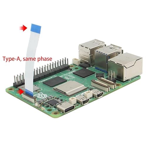 Geekworm 16Pin 0.5mm Pitch PCIe FFC Ribbon Cable Set 30mm/50mm/80mm for Raspberry Pi 5 & PCIe to NVMe SSD Adapter thumbnail 6