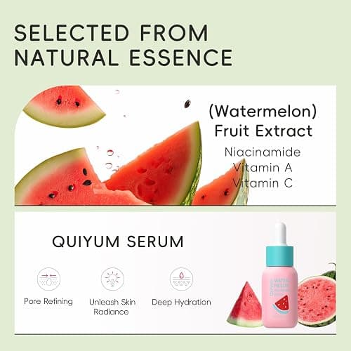 QUIYUM Fruit Skin Care Set, 5 Daily Routine Beauty Skin Care for Teens 10-12 - Gift Sets with Cleanser, Vit-C Toner, Eye Cream, Cream, Serum, Facial Care Set for Women, Mothers, Girls,Travel Sets thumbnail 6