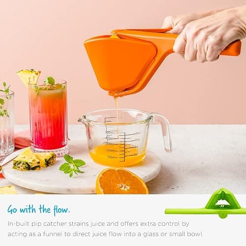 Dreamfarm Fluicer Fold-Flat Citrus Juicer - Lemon Easy, manual fresh lemon juice squeezer with pip catcher, suits lemons and limes, compact storage, 10" | Space-saving storage, gets every last drop thumbnail 8