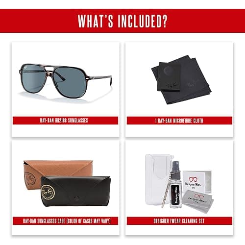 Ray-Ban Bill RB2198 Square Sunglasses for Men for Women +BUNDLE with ACCESSORY EYEWEAR KIT thumbnail 5